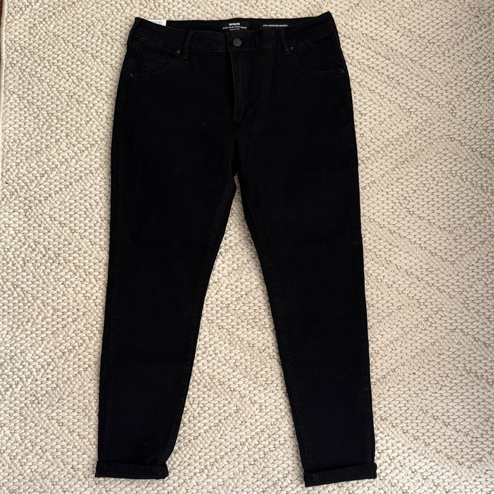 Cotton On Women's Black Mid Crop Skinny Jeans